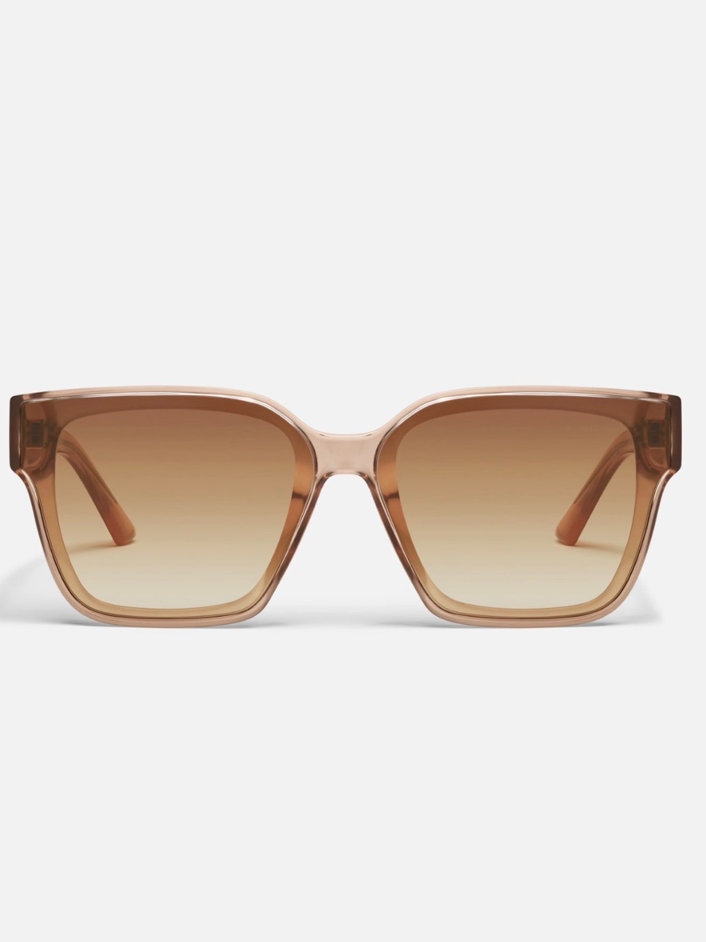 Nwt Quay Drive Women's Square Frame Sunglasses In Oat Frames Sepia Lens